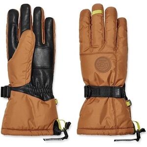UGG Shasta Gauntlet Gloves Men Size M Chestnut Waterproof Breathable Storm Cuff